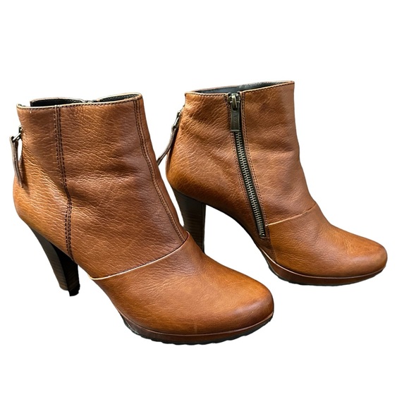 Paul Green Womens Leather Zip Up Ankle Boots Chestnut Brown Size 9 US / 6.5 UK - Picture 5 of 16